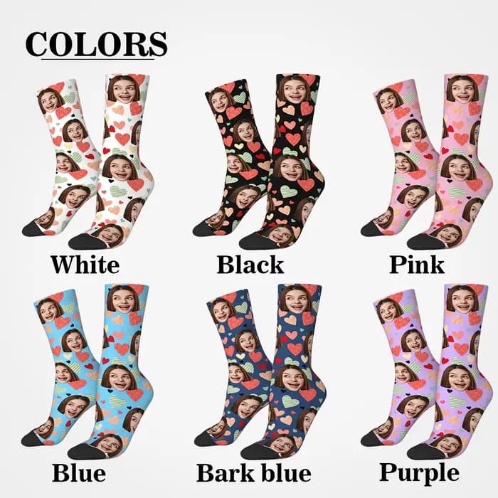 Chaussettes personnalisées avec photo