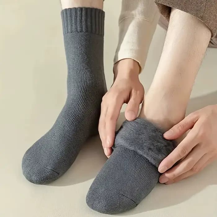 Chaussettes de neige en velours d'hiver pour hommes