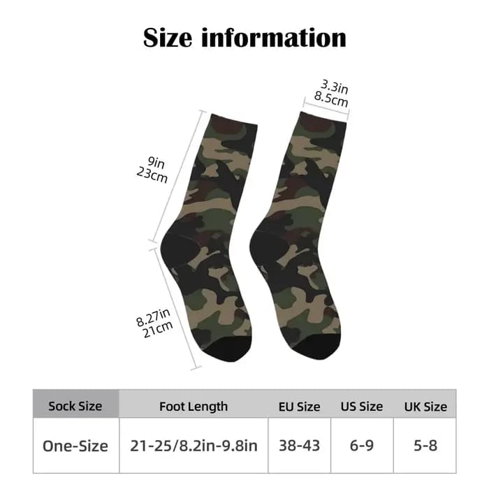 Chaussettes camouflage Crew