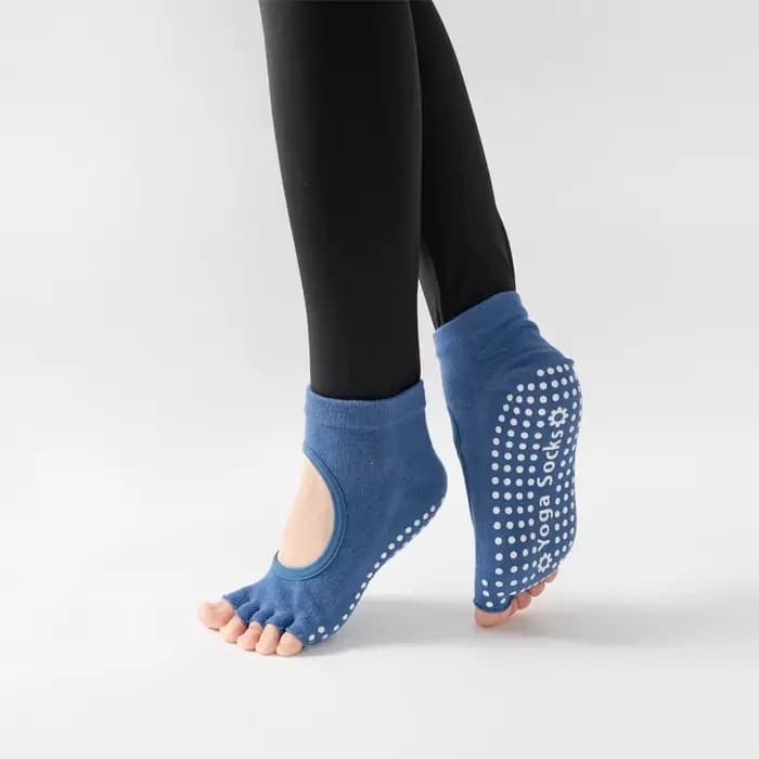 Five Parker-Chaussettes de yoga coordonnantes en coton pour femme, dos nu, danse, ballet, ouvert, demi-respirant, fitness, sport, pilates