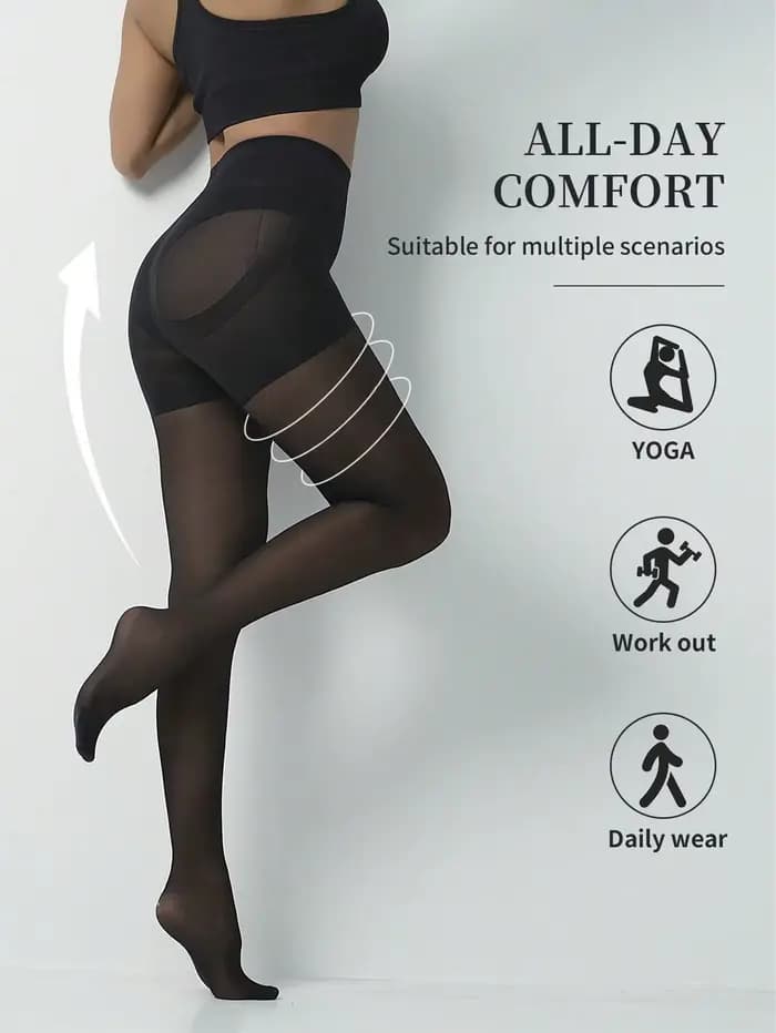 1/2 Paires Nouveauté 2026 Collants sculptants taille haute pour femme
