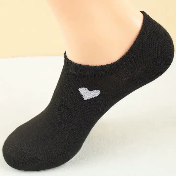 Chaussettes No-Show pour femmes – Motif cœur