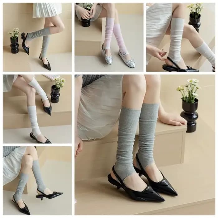 Chaussettes hautes épaisses et simples