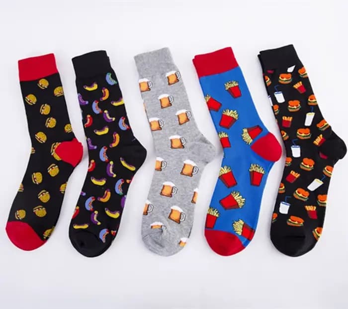 Chaussettes Happy Cartoon pour hommes