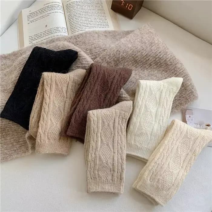 Chaussettes épaisses en cachemire pour femmes