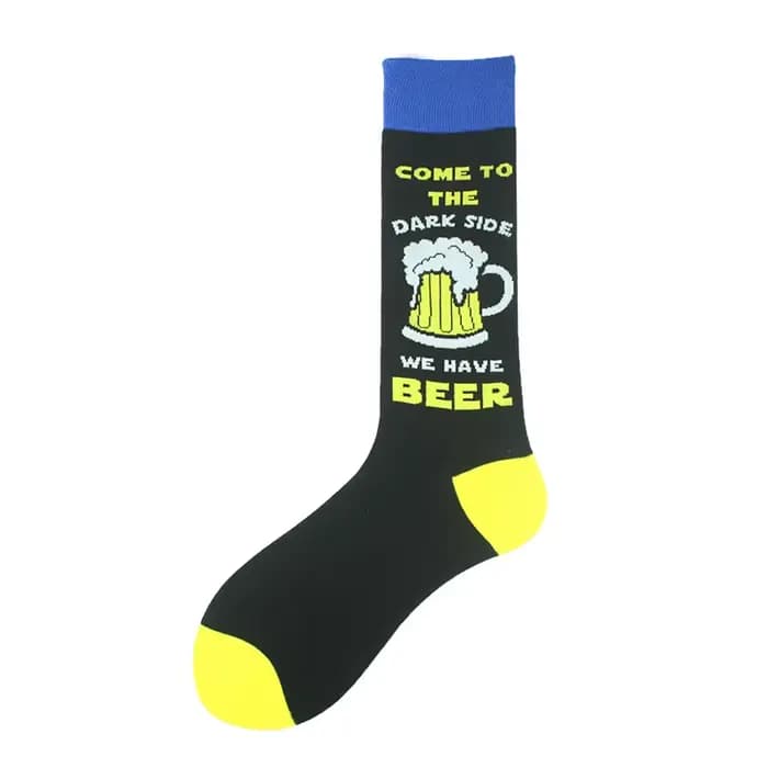 Chaussettes colorées amusantes pour hommes