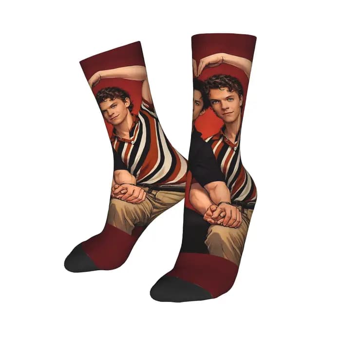 Chaussettes chauffantes en forme de cœur