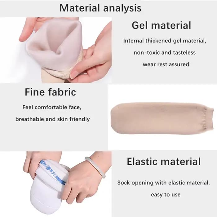 Chaussette de prothèse portable, respirante et absorbant la transpiration, pour amputés sous le genou, pour femmes