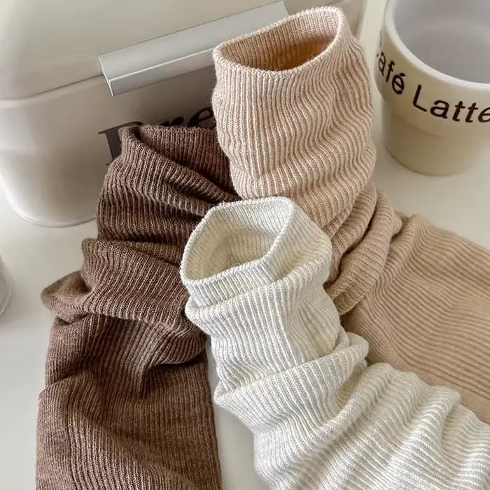 Chaussettes rayées en coton pour femmes, respirantes, absorbant la sueur, simples, rétro, nouvelle collection automne