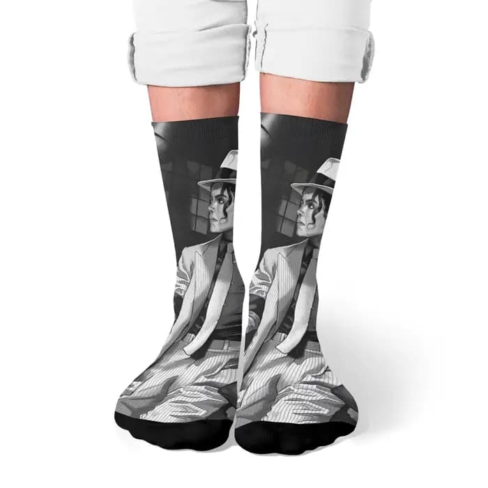 MJ style pop danse idole hommes chaussettes Harajuku