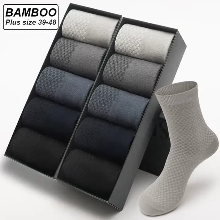Chaussettes en Fibre de Bambou pour Homme