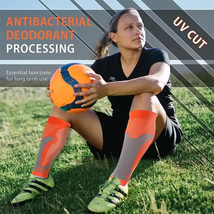 1 paire de manchons de Compression pour mollets, chaussettes de soutien des mollets pour le Football, la course à pied, le basket-ball, les voyages, le travail, le Sport
