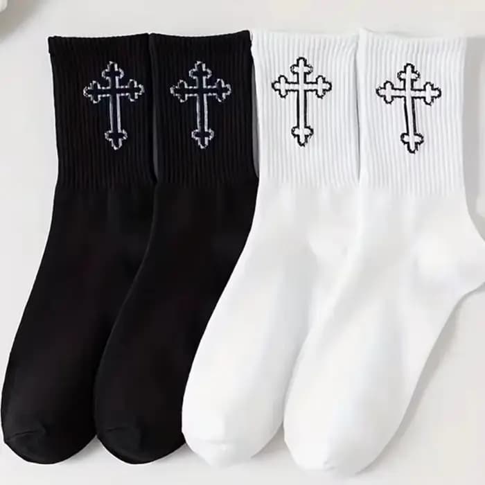 Chaussettes à motif croisé
