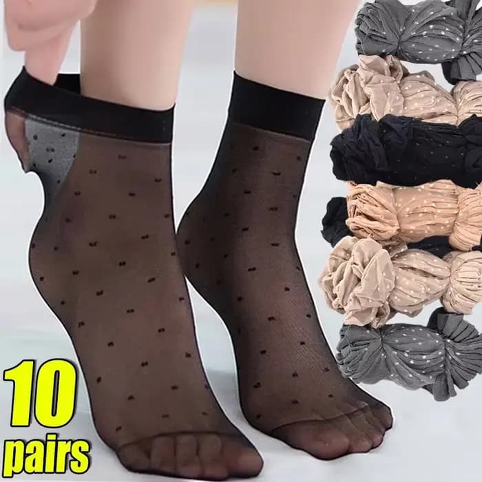 Chaussettes d'été en soie pour femmes