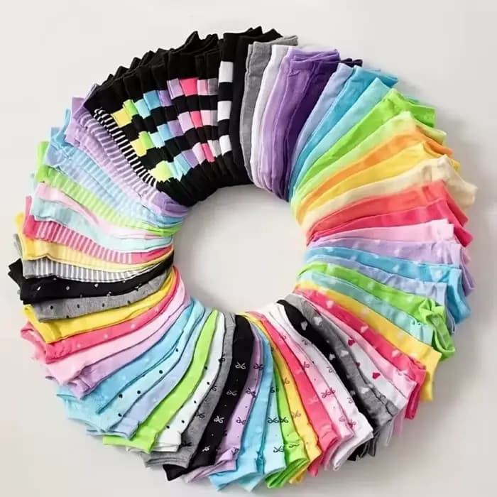 10/20 paires de chaussettes imprimées cœur