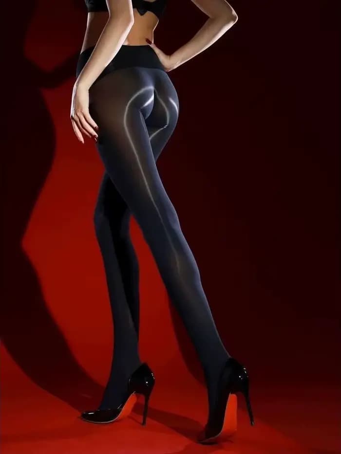 Collants brillants ultra-fins transparents et soyeux pour femmes