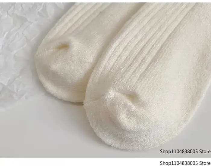 5/10 paires de chaussettes femmes luxe concepteur cachemire laine chaussette solide chaud épais pile brodé Logo