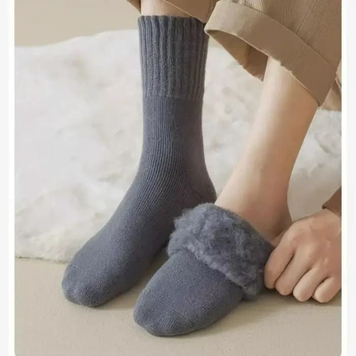 Chaussettes thermiques doublées en polaire pour hommes