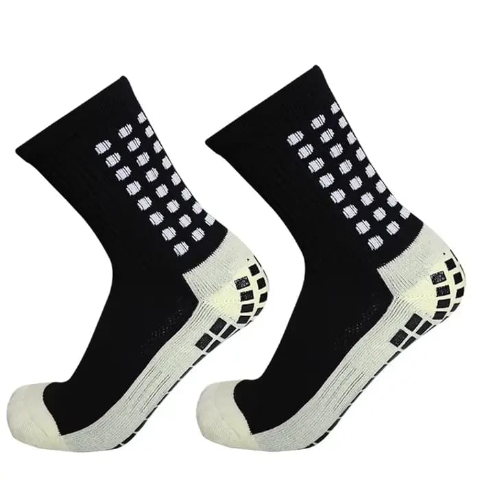 Chaussettes de football antidérapantes en silicone pour hommes et femmes