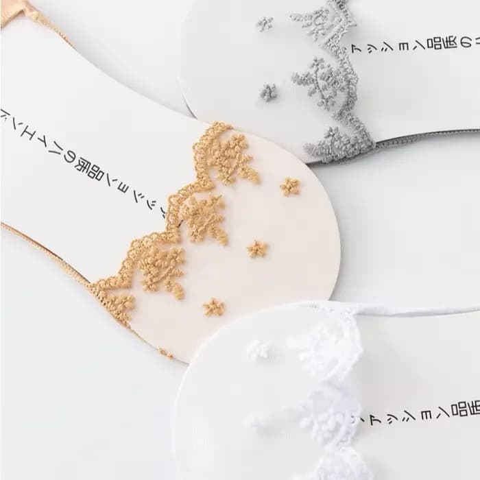 Chaussettes invisibles en dentelle pour femmes