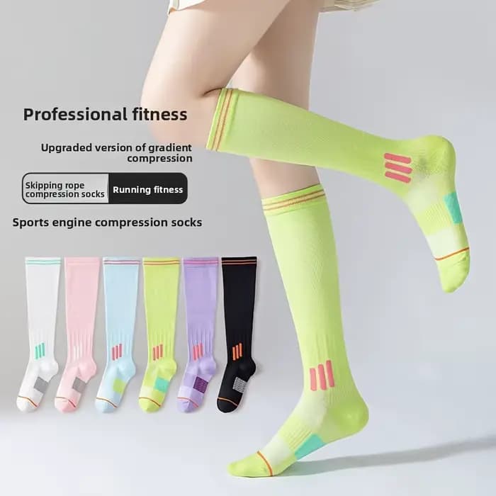 Chaussettes de sport à tube haut pour femmes