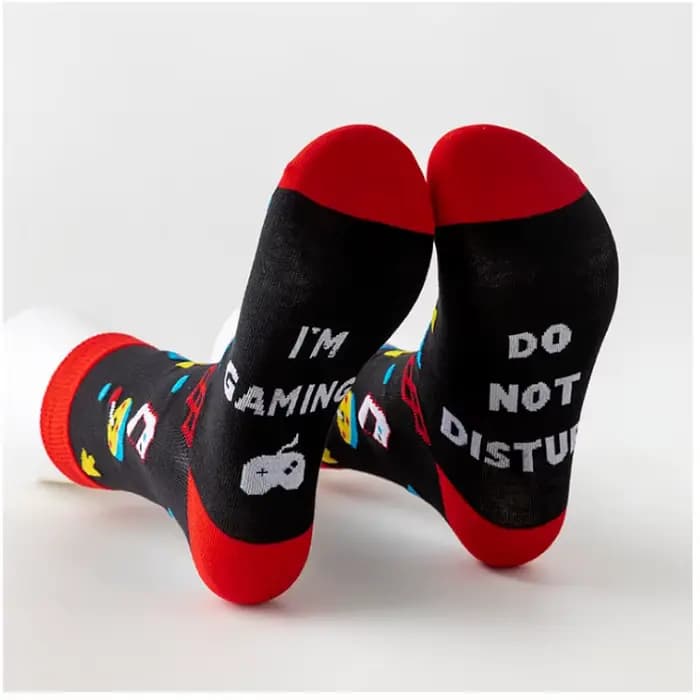 Chaussettes drôles de joueur pour hommes