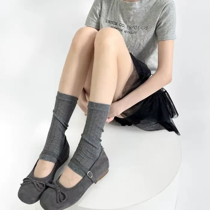INS Casyak Style chaussettes à pied transparentes 2025 nouvelle mode Grip mollet
