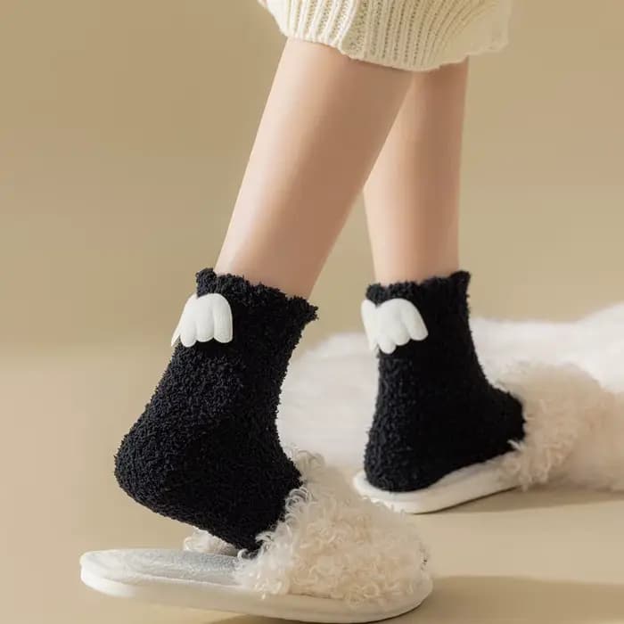 Chaussettes épaisses en coton doux pour femmes