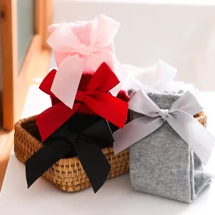 Chaussettes à gros nœud pour bébé