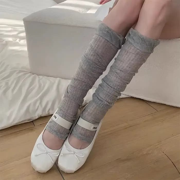 Chaussettes d'été fines tricotées pour femmes