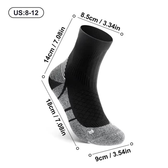 WRELS Coolmax chaussettes homme femmes sport randonnée cyclisme course tissu amortissement