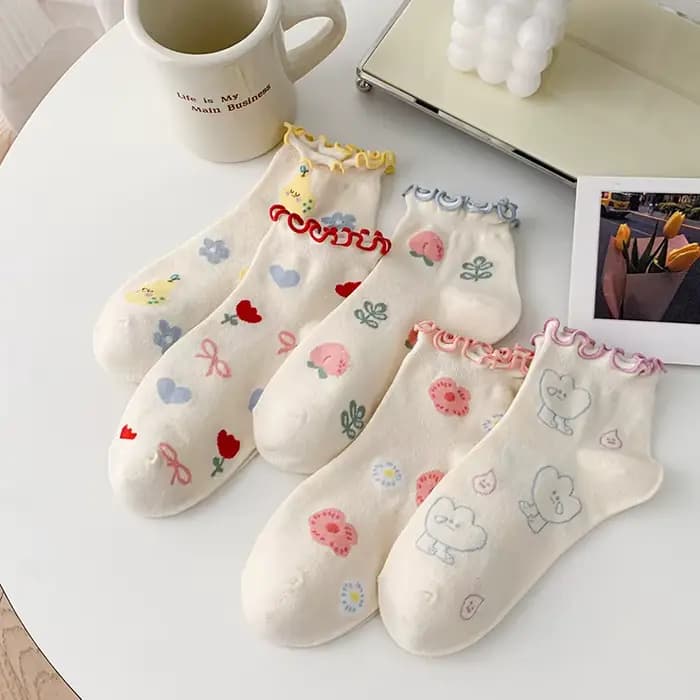 Chaussettes fines à nœud pour femmes