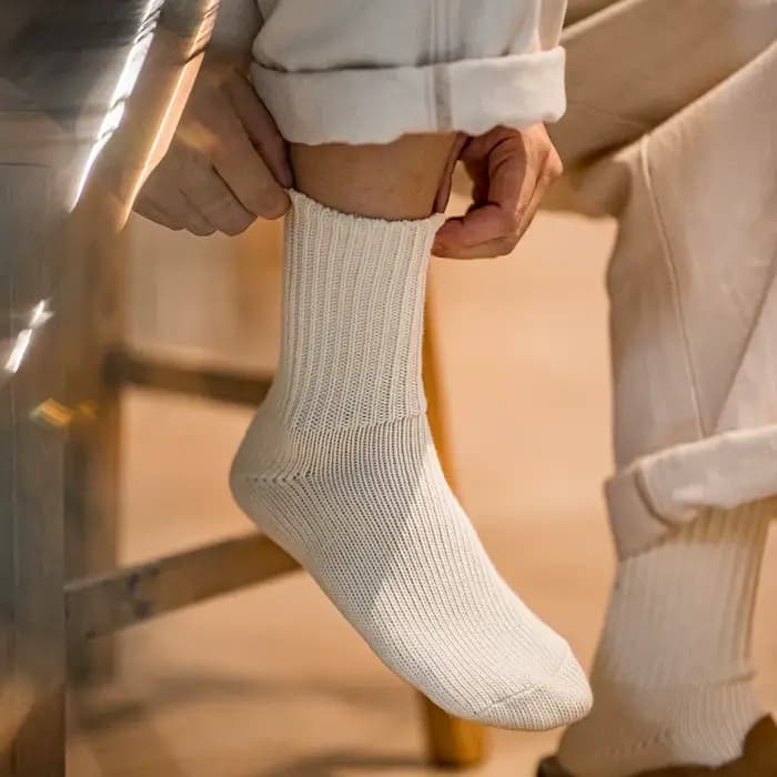 Maden 3 paires de chaussettes mi-mollet en tricot vintage point grossier broderie sport chaussettes longues respirantes chaussettes unisexes d'automne et d'hiver