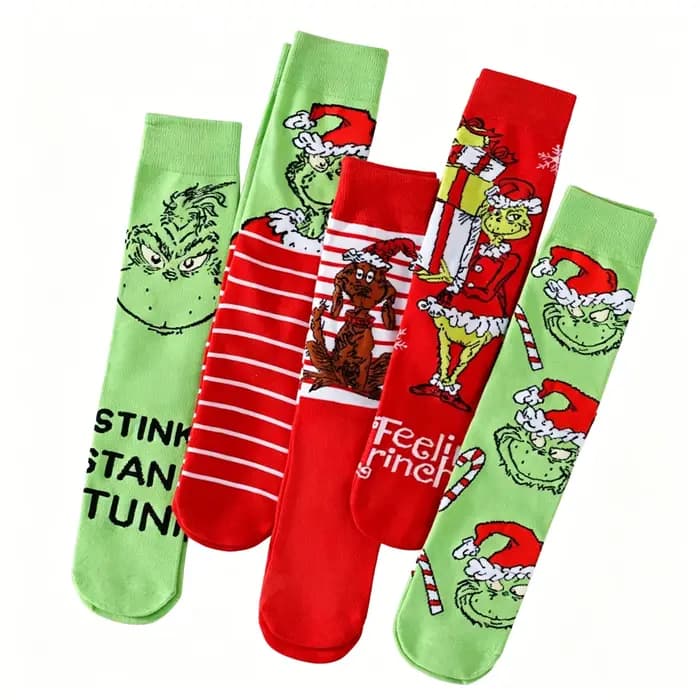 5 paires de chaussettes hautes pour femmes
