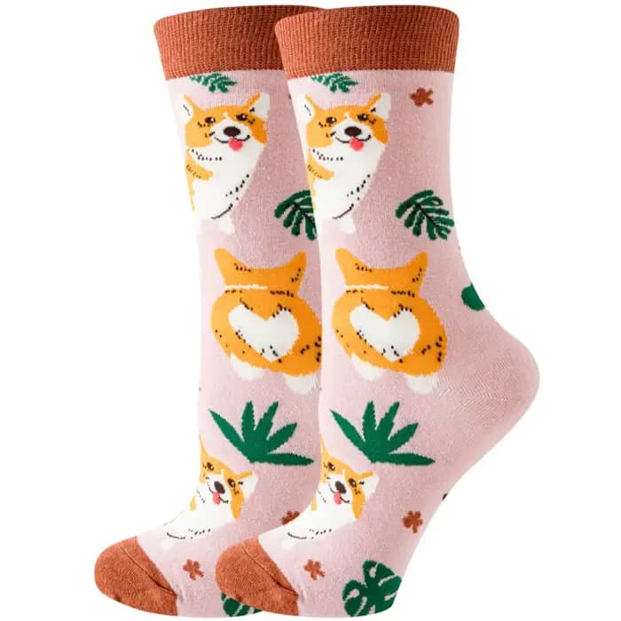 Femmes Designer mode drôle créatif Tube moyen coton femme coloré mignon motif Animal plante sport chaussette merveille chaussettes cadeau