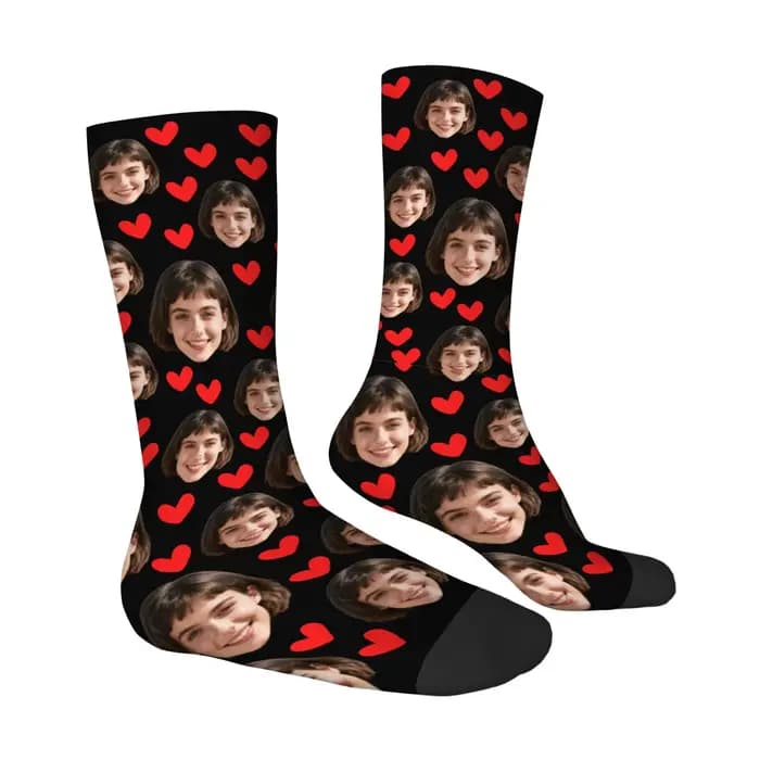 Chaussettes personnalisées avec visage