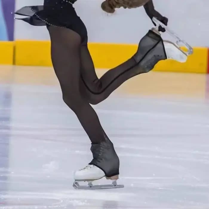 Collants de patinage artistique professionnels en maille pour femmes