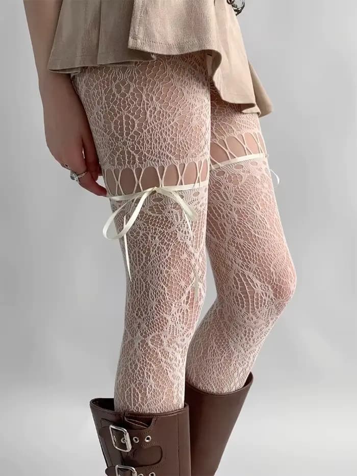 Nouveau design Collants beige sexy pour femme