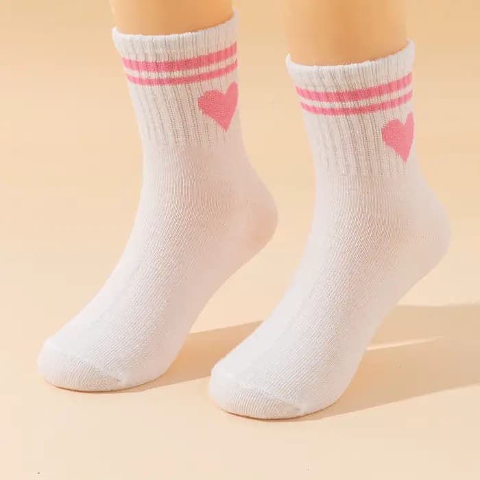 10 paires de chaussettes blanches pour enfants