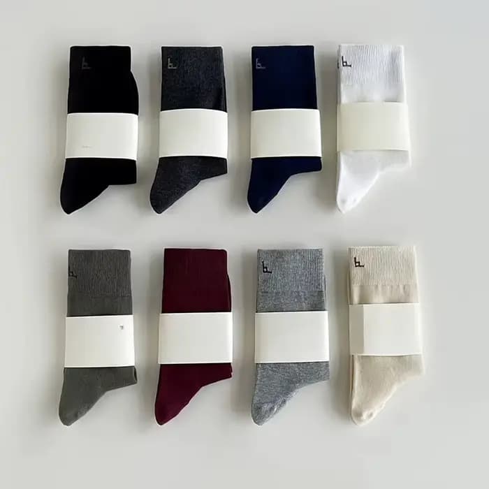 Chaussettes pour hommes automne hiver tricot coton