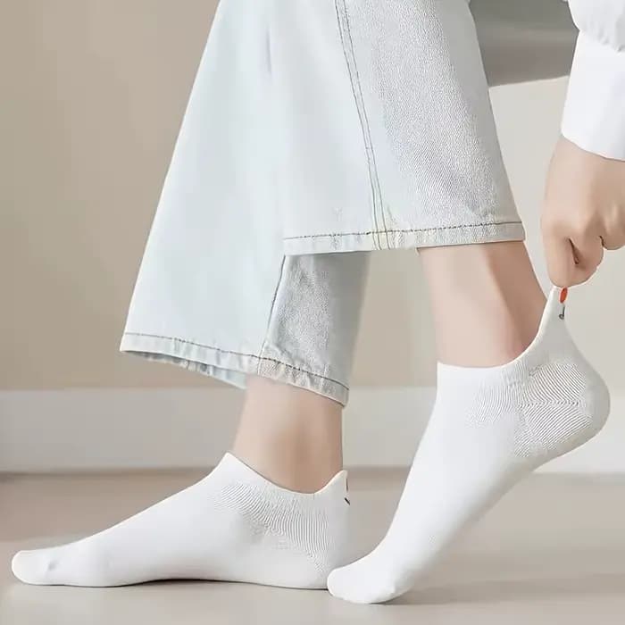 5 paires de chaussettes blanches pour femmes