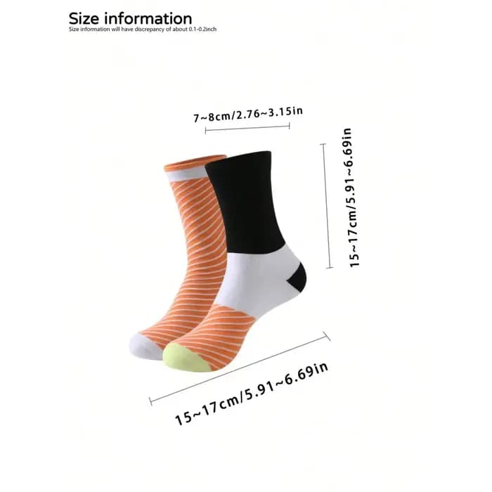 2 paires de chaussettes à sushi saumon