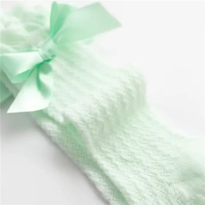 Chaussettes hauteur genou avec nœud papillon pour enfants, jambières pour tout-petits, chaussettes douces pour bébés filles, cadeau de fête, princesse, mignon, nouveau