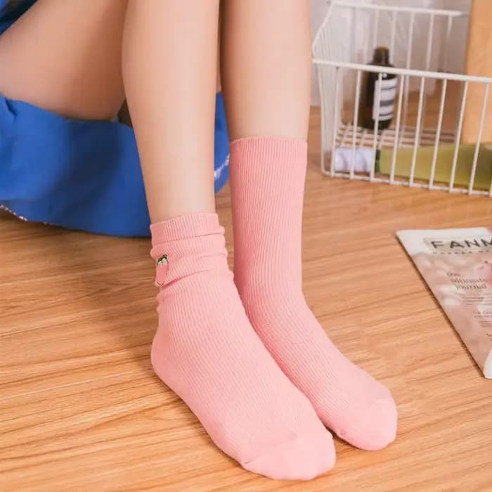 Chaussettes couleur bonbon pour femmes