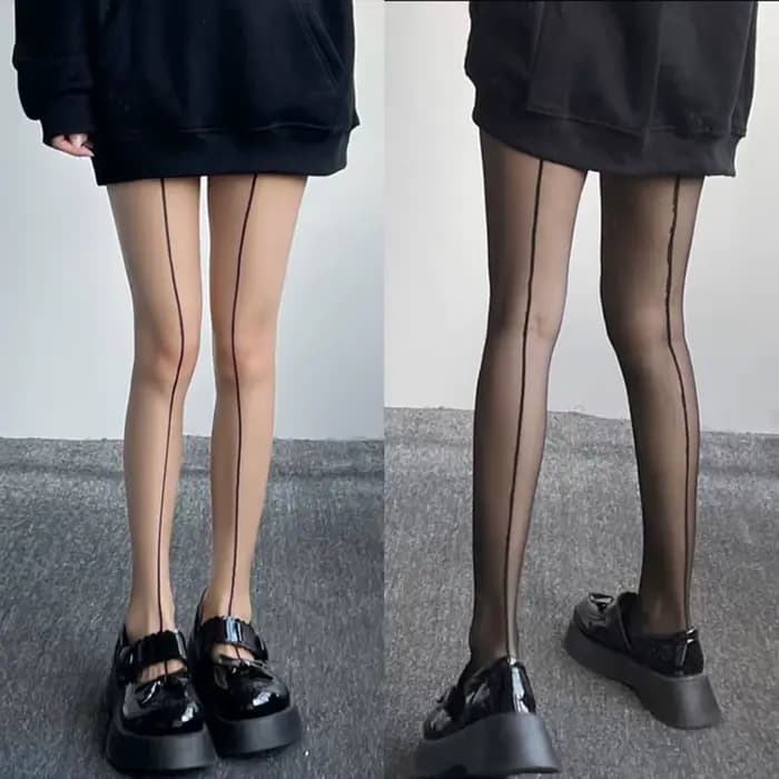Collants noirs 20D transparents pour femmes