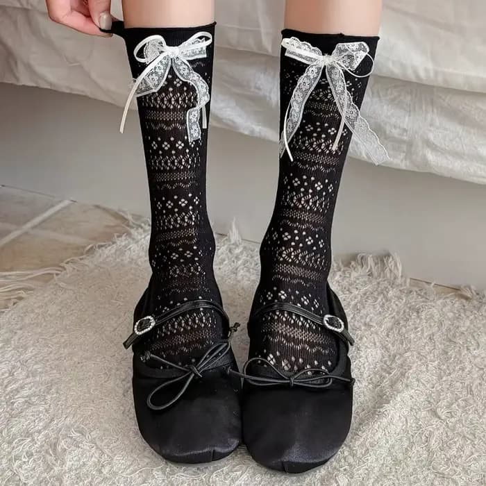 Chaussettes longues Lolita pour femmes
