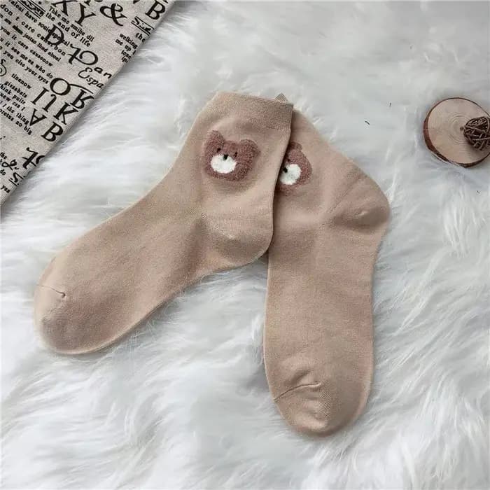 Chaussettes créatives ours brun pour femmes