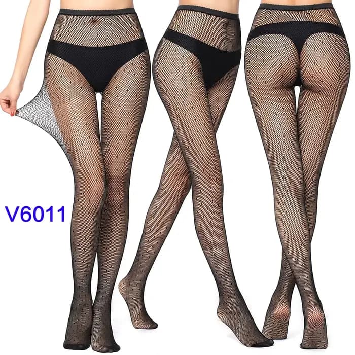 Bas résille collants à motifs en dentelle