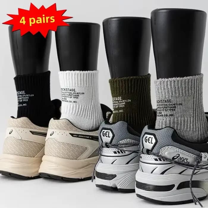 4 paires de chaussettes en coton pour hommes