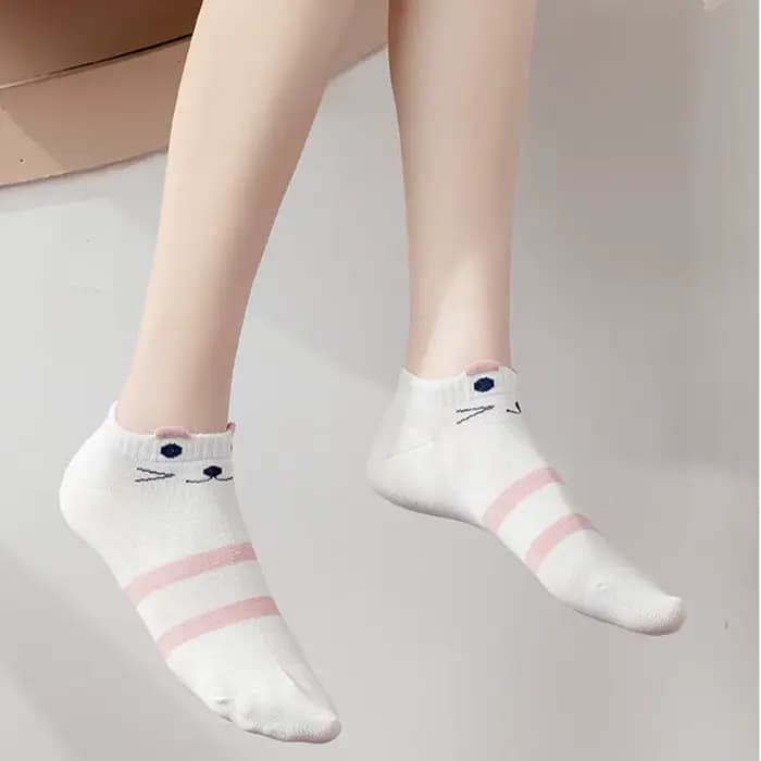 5 paires de chaussettes pour femme Kitty Crew